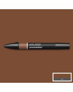 Winsor & Newton Promarker - Alcohol Based - Twin Tip Marker - Deep Mocha (O423)