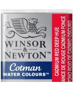 Winsor & Newton Cotman Water Colour Half Pan - Cadmium Red Deep Hue (098)