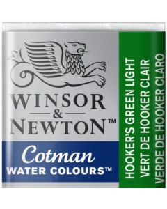 Winsor & Newton Cotman Water Colour Half Pan - Hooker's Green Light (314)