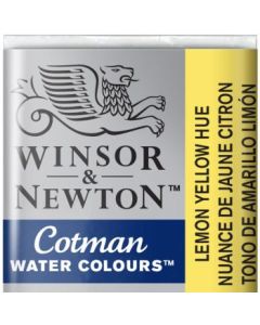 Winsor & Newton Cotman Water Colour Half Pan - Lemon Yellow Hue (346)