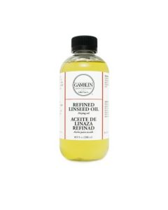 Gamblin Refined Linseed Oil - Bottle of 8.5 fl oz / 250 ML