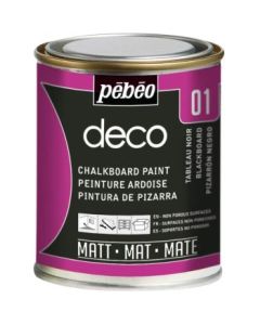 Pebeo Deco Chalkboard Black Paint - Tin of 250 ml