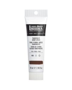 Liquitex Professional Heavy Body Acrylic Colour - Tube of 59 ML - Transparent Burnt Umber (130)