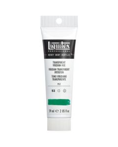 Liquitex Professional Heavy Body Acrylic Colour - Tube of 59 ML - Transparent Viridian Hue (327)