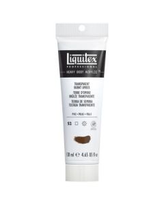 Liquitex Professional Heavy Body Acrylic Colour - Tube of 138 ML - Transparent Burnt Umber (130)