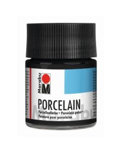 Marabu Porcelain Paint - Bottle of 50 ML - Black (073)