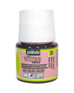 Pebeo Vitrea 160 Glass Paint - 45 ML Bottle - Light Pink (020)