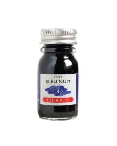 J. Herbin Fountian Pen Inks - 10 ML Bottle - Bleu Nuit (Night Blue)