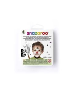 Snazaroo Mini Face Paint Kit - 3 x 2 ML Pans - Snowman