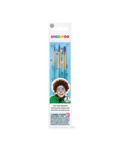 Snazaroo Blue Starter Brushes for Face Paints - Set of 3