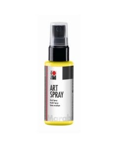 Marabu Art Spray - Acrylic Paint - 50 ML Spray Bottle - Lemon (020)