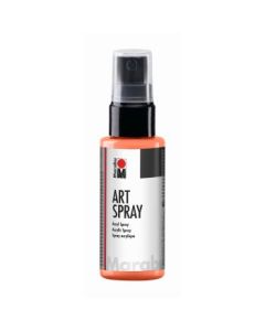 Marabu Art Spray - Acrylic Paint - 50 ML Spray Bottle - Red Orange (023)