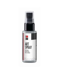 Marabu Art Spray - Acrylic Paint - 50 ML Spray Bottle - Silver (082)