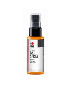 Marabu Art Spray - Acrylic Paint - 50 ML Spray Bottle - Tangerine (225)