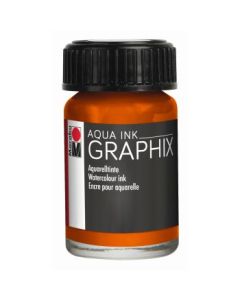 Marabu Graphix Aqua Ink - Bottle of 15 ML - Orange (013)