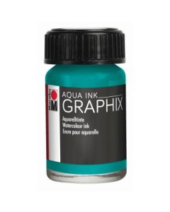 Marabu Graphix Aqua Ink - Bottle of 15 ML - Petrol (092)