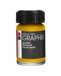 Marabu Graphix Aqua Ink - Bottle of 15 ML - Sunshine Yellow (220)