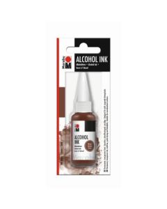 Marabu Alcohol Ink - Bottle of 20 ML - Brown (285) - Blister Pack