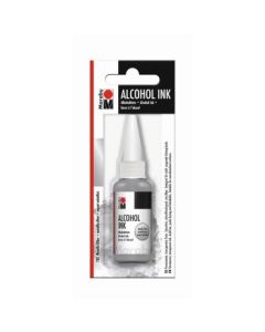 Marabu Alcohol Ink - Bottle of 20 ML - Metallic Silver (782) - Blister Pack