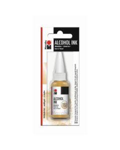 Marabu Alcohol Ink - Bottle of 20 ML - Metallic Gold (784) - Blister Pack