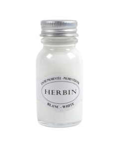 J. Herbin Pigmented Ink - 15 ML Bottle - Blanc (White)