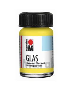 Marabu Glas - Water-based Glass Paint - Bottle of 15 ML - Lemon (020)