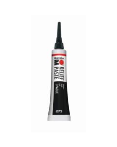 Marabu Relief Paste - Outliner for Glass & Porcelain - 20 ML Tube - Black (073)