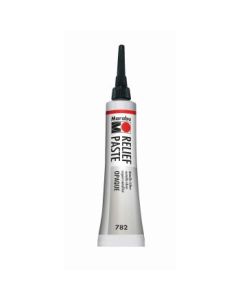 Marabu Relief Paste - Outliner for Glass & Porcelain - 20 ML Tube - Metallic Silver (782)