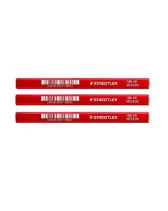 Staedtler Carpenter Pencil 148 - Blistercard of 3 - Medium