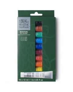 Winsor & Newton Winton Oil Colour - Access Set - 10 Tubes of 12 ML