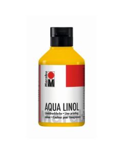 Marabu Aqua Lino Printing Colour - Bottle of 250 ML - Medium Yellow (021)