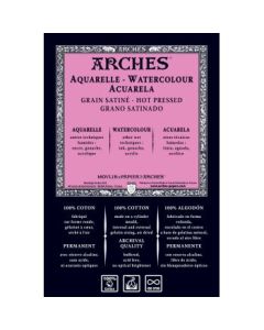 Arches Watercolour - Aquarelle - 113 cm x 914 cm Natural White Satin Grain / Hot Press 300 GSM 100% Cotton Paper Roll