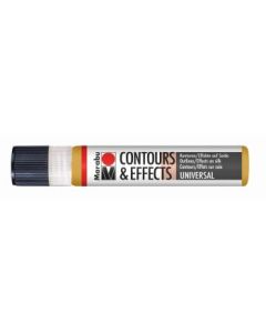 Marabu Contours & Effects - Water-Based Resist / Outliner - 25 ML Liner - Metallic Gold (784)