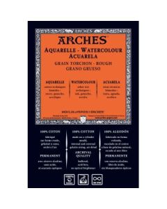 Arches Watercolour - Aquarelle - 56 cm x 76 cm Natural White Rough Grain 300 GSM 100% Cotton Paper, Pack of 10 Sheets