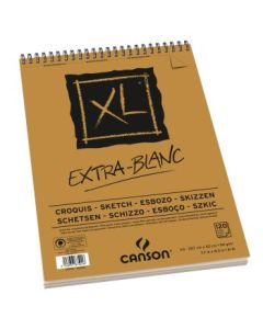 Canson XL Extra White - Drawing & Sketching Paper - 90 GSM A3 (29.7x 42 cm or 11.7 x 16.5'') - Album of 120 Fine Grain Sheets