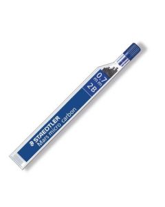 Staedtler Mars Micro Carbon 250 - 0.7 MM Black 2B - Mechanical Pencil Leads - Pack of 12