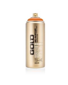 Montana Gold Acrylic Professional Spray Paint - 400 ML Can - Orange (G 2070)