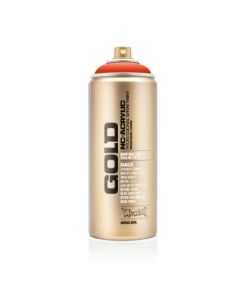 Montana Gold Acrylic Professional Spray Paint - 400 ML Can - Red Orange (G 2090)