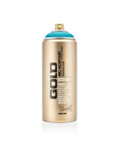 Montana Gold Acrylic Professional Spray Paint - 400 ML Can - 100% Cyan (P 2000)