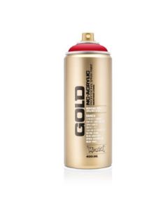 Montana Gold Acrylic Professional Spray Paint - 400 ML Can - Shock Red (S 3000)