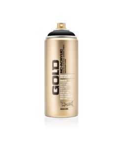 Montana Gold Acrylic Professional Spray Paint - 400 ML Can - Shock Black (S 9000)