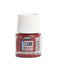 Pebeo Setacolour Leather Paint - 45 ml Bottle - Deep Red (06)