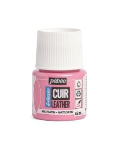 Pebeo Setacolour Leather Paint - 45 ml Bottle - Candy Pink (08)