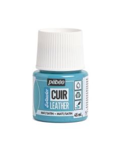 Pebeo Setacolour Leather Paint - 45 ml Bottle - Turquoise Blue (13)