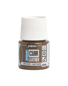 Pebeo Setacolour Leather Paint - 45 ml Bottle - Expresso Brown (18)