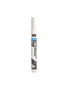 Pebeo Setacolour Leather Paint Marker - Extra-Fine Round Tip - 0.7 MM - Pure White (61)