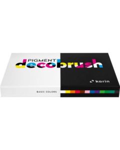 Karin Pigment DecoBrush Acrylic Marker - Basic Colours Set - 12 Colours