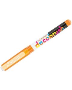 Karin Pigment DecoBrush Acrylic Marker - Brush Tip - Bright Orange (021U)