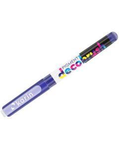 Karin Pigment DecoBrush Acrylic Marker - Brush Tip - Indigo Blue (072U)