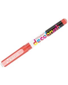 Karin Pigment DecoBrush Acrylic Marker - Brush Tip - Fire Red (1788U)